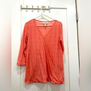 Jessica Simpson Coral Pink Nursing Top Size M